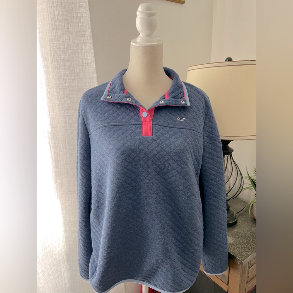 Vineyard Vines Women's Blue Pullover Top